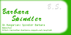 barbara spindler business card